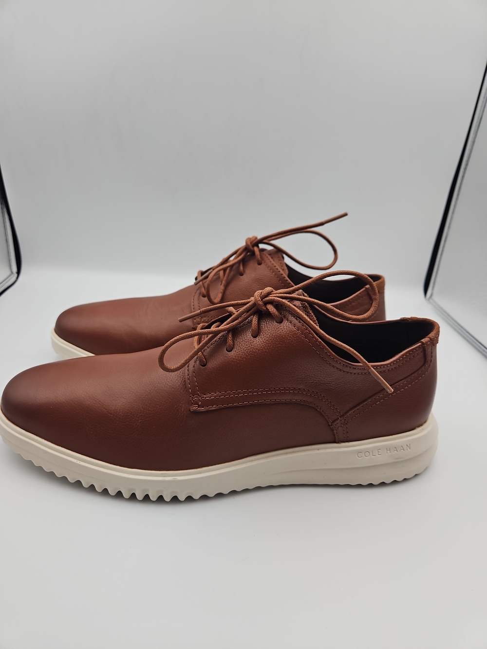 Cole Haan Men’s Brown Leather Lace-Up Sneakers